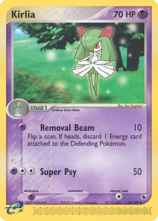 Kirlia 034/109 [Ruby and Sapphire]  - Reverse Holofoil