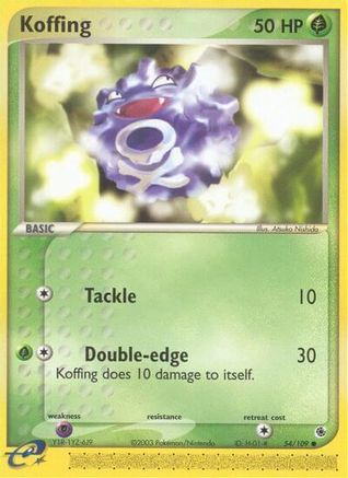Koffing 054/109 [Ruby and Sapphire]  - Reverse Holofoil