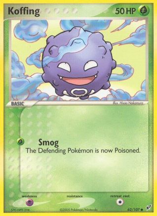 Koffing 062/107 [Deoxys]  - Reverse Holofoil
