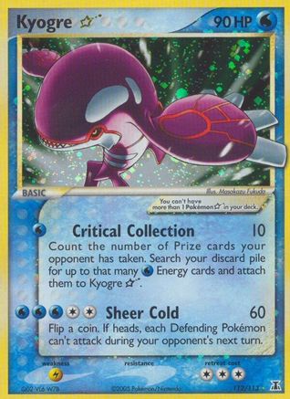 Kyogre Star 112 [Delta Species]  - Holofoil