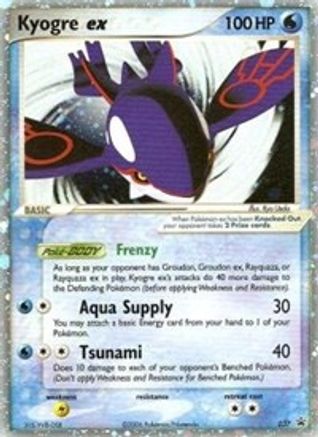 Kyogre ex 037 [Nintendo Promos]  - Holofoil