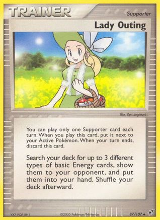 Lady Outing 087 [Deoxys]  - Reverse Holofoil