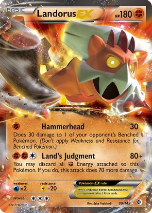 Landorus EX 089 [Boundaries Crossed]  - Holofoil