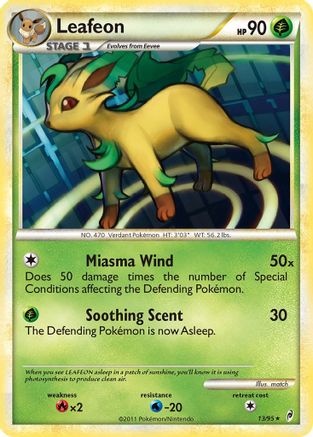 Leafeon 013 [Call of Legends]  - Reverse Holofoil