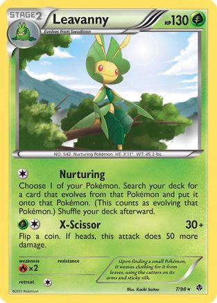 Leavanny (7) 007 [Emerging Powers]  - Reverse Holofoil