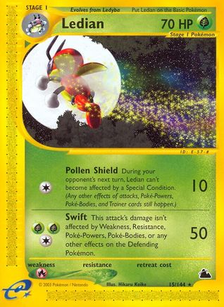 Ledian (15) 015 [Skyridge]  - Reverse Holofoil