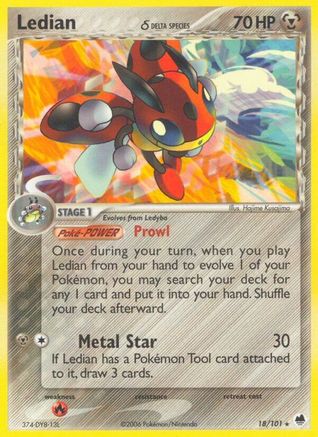 Ledian (Delta Species) 018/101 [Dragon Frontiers]