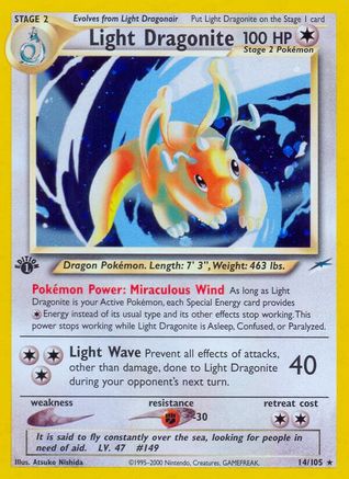 Light Dragonite 014 [Neo Destiny]  - 1st Edition Holofoil