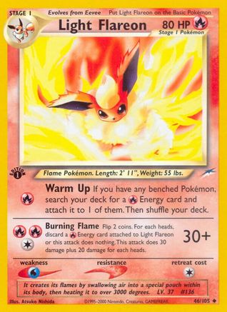 Light Flareon 046/105 [Neo Destiny]  - 1st Edition