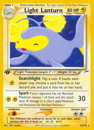 Light Lanturn 023/105 [Neo Destiny]  - 1st Edition