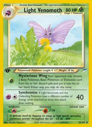 Light Venomoth 053/105 [Neo Destiny]  - 1st Edition
