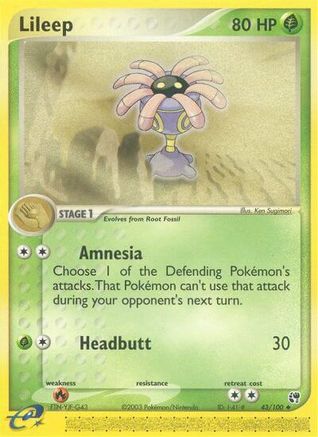 Lileep 043/100 [Sandstorm]