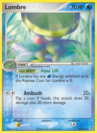 Lombre 033/107 [Deoxys]  - Reverse Holofoil