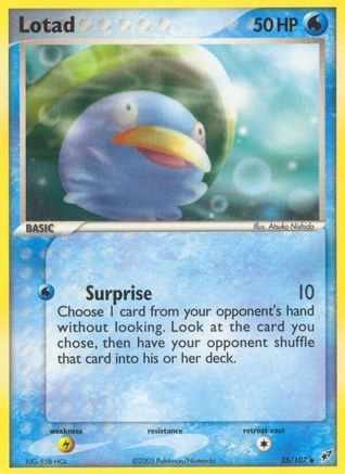 Lotad 035/107 [Deoxys]  - Reverse Holofoil