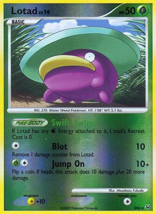 Lotad (Shiny) SH4 [Platinum]  - Reverse Holofoil