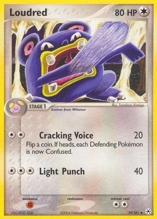Loudred 039/101 [Hidden Legends]  - Reverse Holofoil