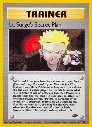 Lt. Surge's Secret Plan 107/132 [Gym Challenge]  - 1st Edition