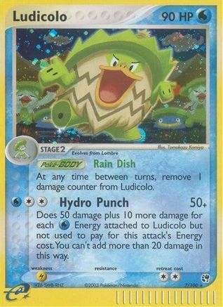 Ludicolo 007 [Sandstorm]  - Reverse Holofoil