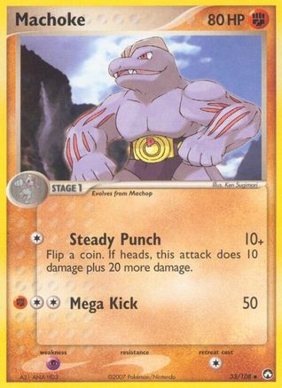 Machoke 033 [Power Keepers]  - Reverse Holofoil
