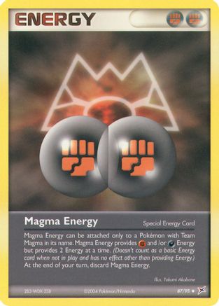 Magma Energy 087 [Team Magma vs Team Aqua]  - Reverse Holofoil