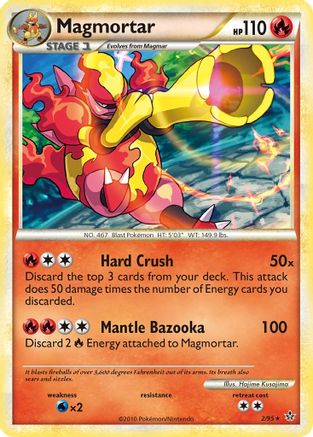 Magmortar 002/95 [Unleashed]  - Reverse Holofoil