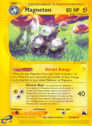 Magneton (19) 019 [Skyridge]  - Reverse Holofoil