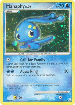 Manaphy 009/130 [Diamond and Pearl]  - Holofoil