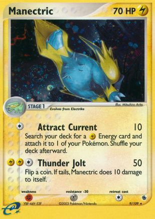 Manectric 009/109 [Ruby and Sapphire]  - Reverse Holofoil