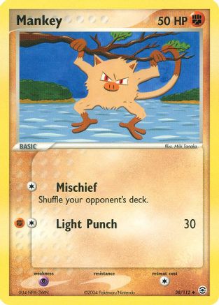 Mankey 038 [FireRed & LeafGreen]  - Reverse Holofoil