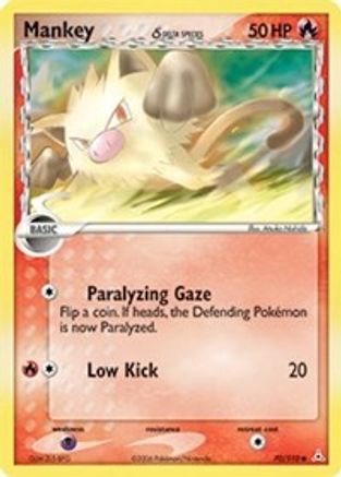 Mankey (Delta Species) 070/110 [Holon Phantoms]  - Reverse Holofoil