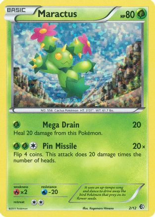 Maractus 002/012 [McDonalds Promos 2011]  - Holofoil