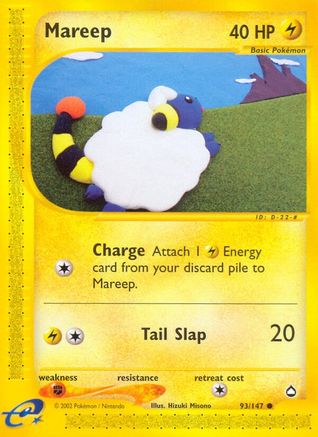 Mareep 093/147 [Aquapolis]  - Reverse Holofoil