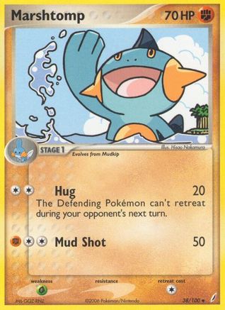 Marshtomp 038/100 [Crystal Guardians]  - Reverse Holofoil