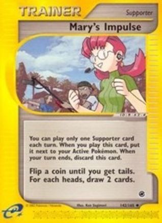 Mary's Impulse 142/165 [Expedition]  - Reverse Holofoil