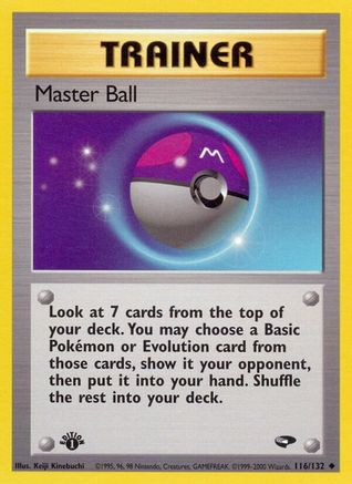 Master Ball 116/132 [Gym Challenge]  - 1st Edition