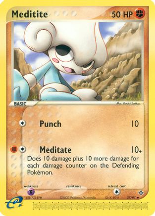 Meditite 037 [Dragon]  - Reverse Holofoil