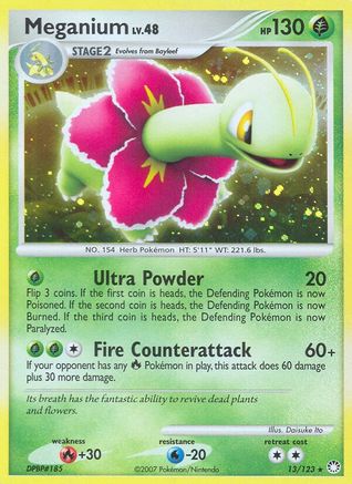 Meganium 013/123 [Mysterious Treasures]  - Holofoil