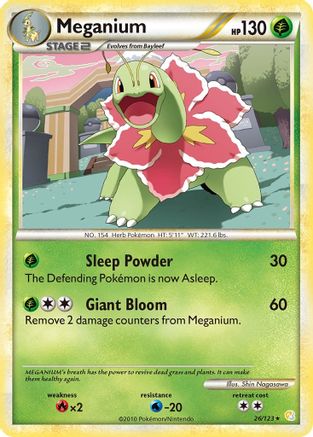 Meganium 026 [HeartGold SoulSilver]