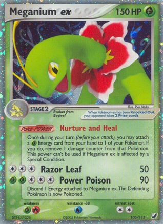 Meganium ex 106 [Unseen Forces]  - Holofoil