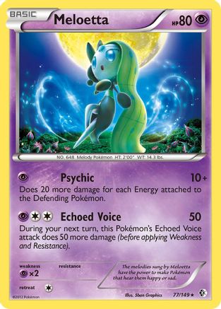 Meloetta 077 [Boundaries Crossed]  - Holofoil