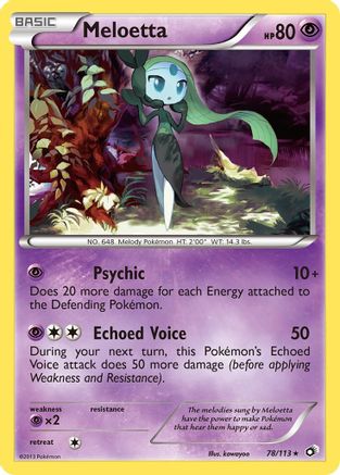 Meloetta (78) 078/113 [Legendary Treasures]  - Holofoil
