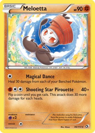 Meloetta (86) 086/113 [Legendary Treasures]  - Reverse Holofoil