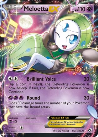 Meloetta EX RC11/RC25 [Legendary Treasures Radiant Collection]  - Holofoil