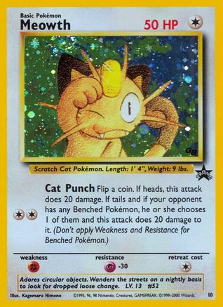 Meowth 010/53 [WoTC Promo]  - Holofoil