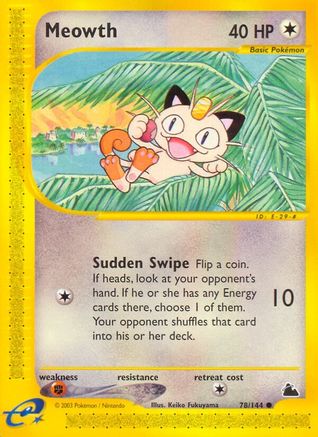 Meowth 078 [Skyridge]