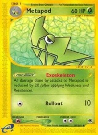 Metapod 087 [Expedition]  - Reverse Holofoil