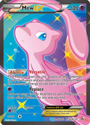 Mew EX (Full Art) RC24/RC25 [Legendary Treasures Radiant Collection]  - Holofoil