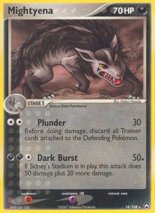 Mightyena 018 [Power Keepers]  - Reverse Holofoil