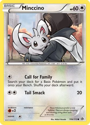 Minccino 104/113 [Legendary Treasures]  - Reverse Holofoil