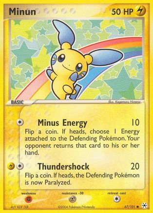 Minun 067/101 [Hidden Legends]  - Reverse Holofoil